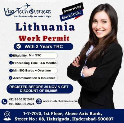 Lithuania work permit visa in Hyderabad